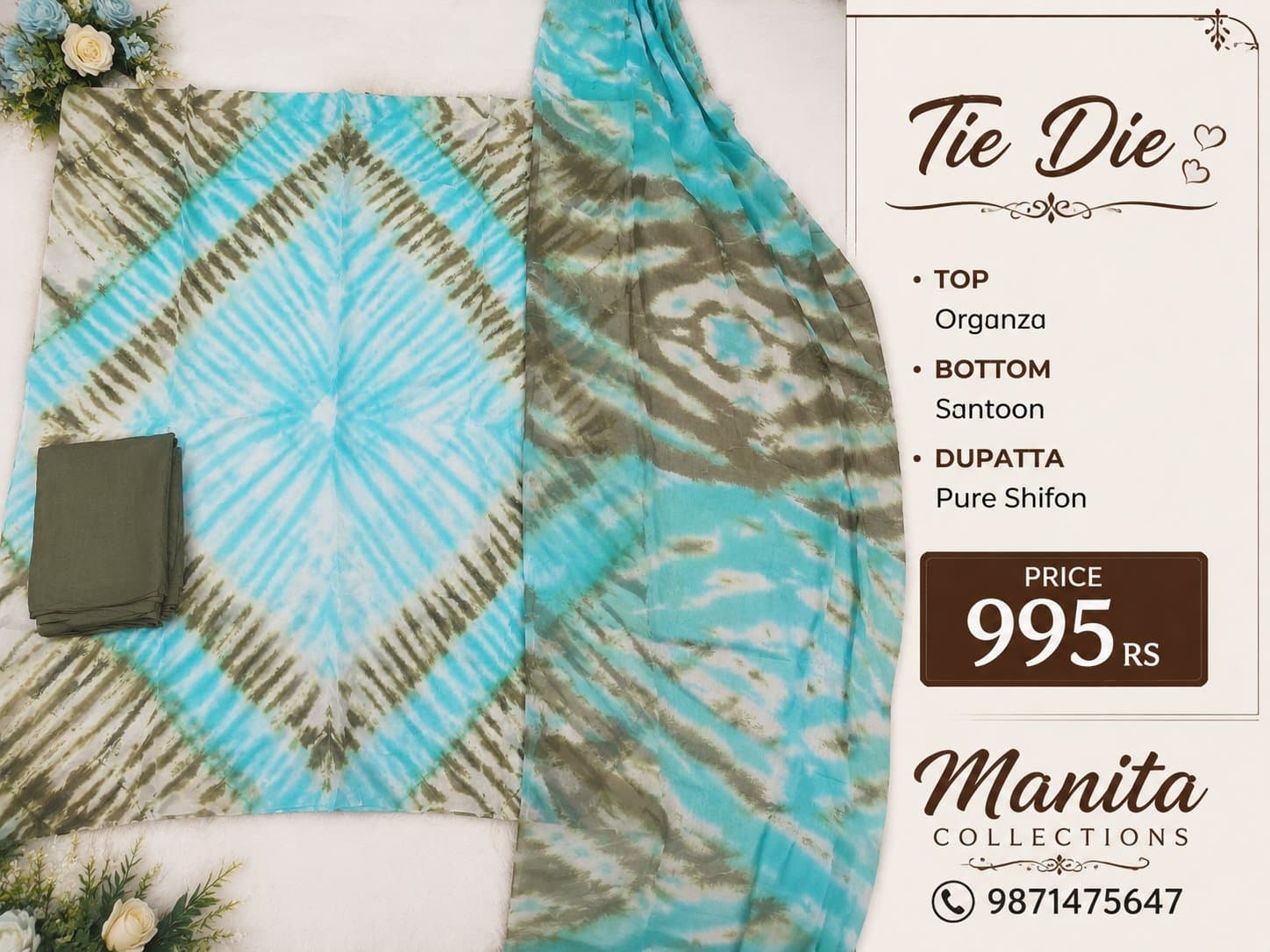 Aqua Breeze Tie Dye